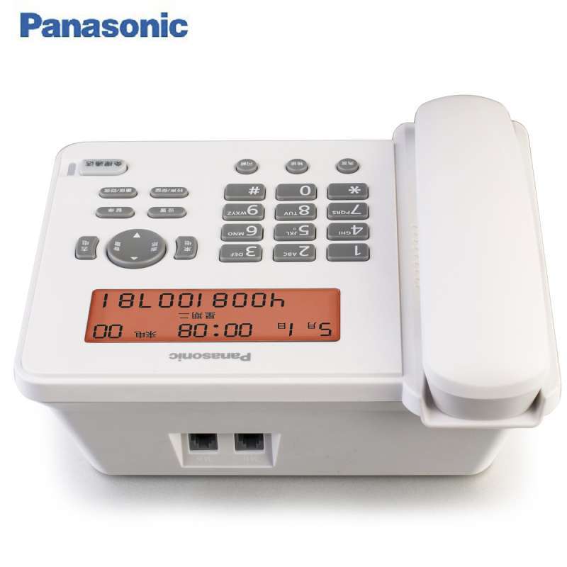 松下(Panasonic) 电话机 座机电话 办公家用 固定电话座机 KX-TS388CN (白色)
