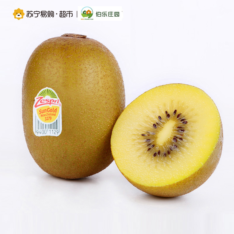 [苏宁自营]伯乐庄园 佳沛zespri 新西兰进口金奇异果猕猴桃 8粒装 36#果