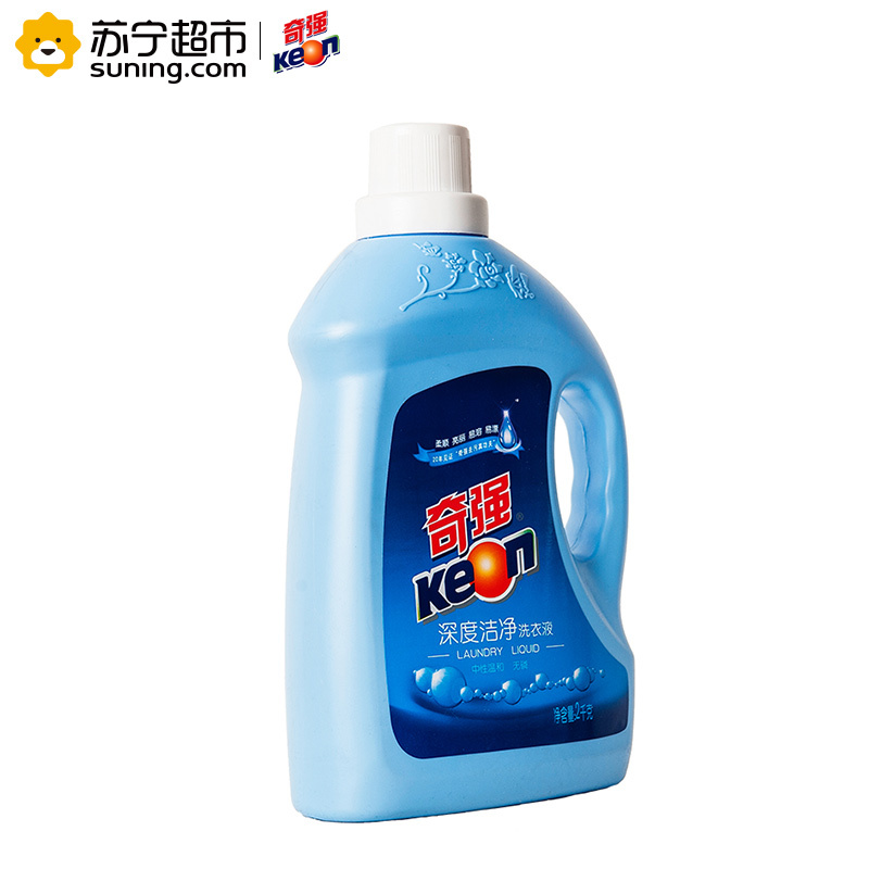 奇强 洗衣液 深度洁净 2KG/瓶 中性温和无磷