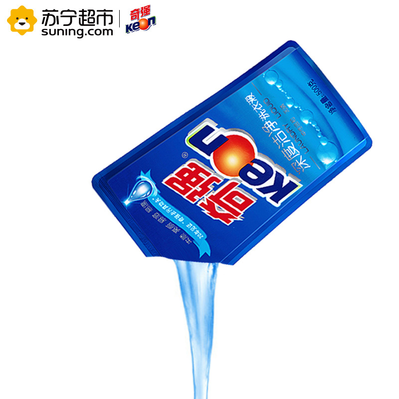 奇强 洗衣液 深度洁净 500G/袋 中性温和无磷