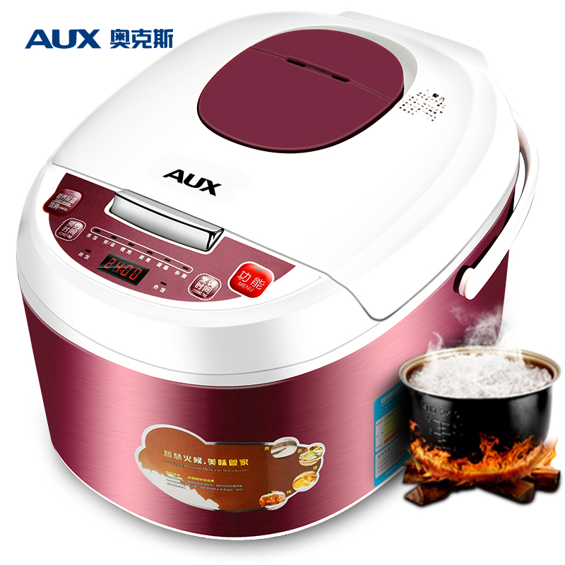 奥克斯(AUX) YC-40E 智能预约 4L多功能黄晶内胆电饭煲/电饭锅 紫色
