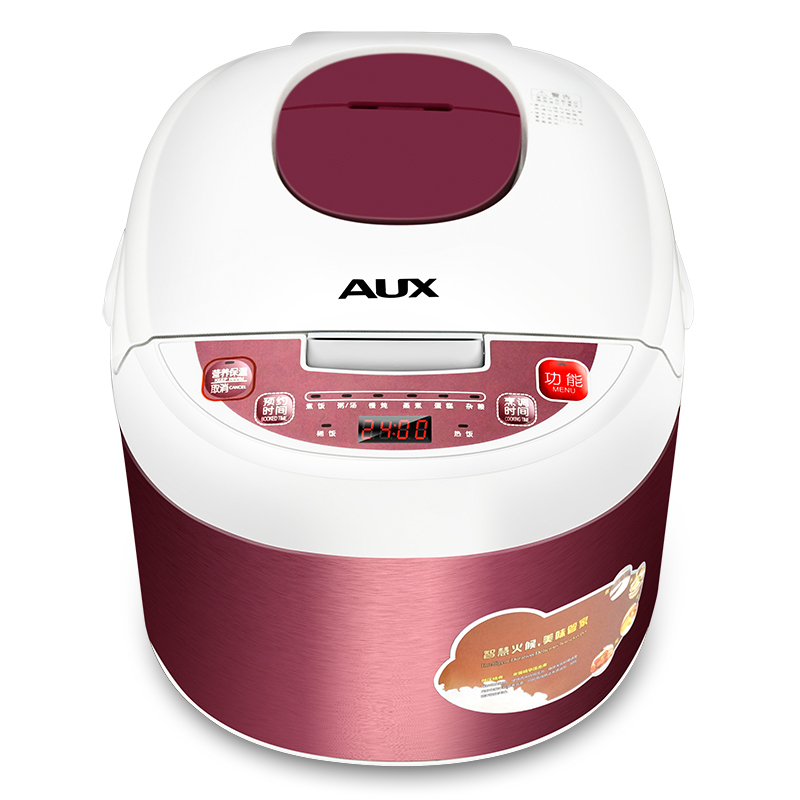 奥克斯(AUX) YC-40E 智能预约 4L多功能黄晶内胆电饭煲/电饭锅 紫色