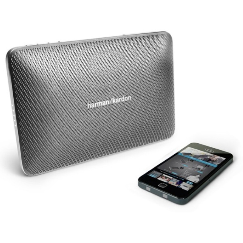 哈曼卡顿(Harman/Kardon)Esquire2 音乐精英2代 蓝牙便携音响 内置4个麦克风 充电宝 银色