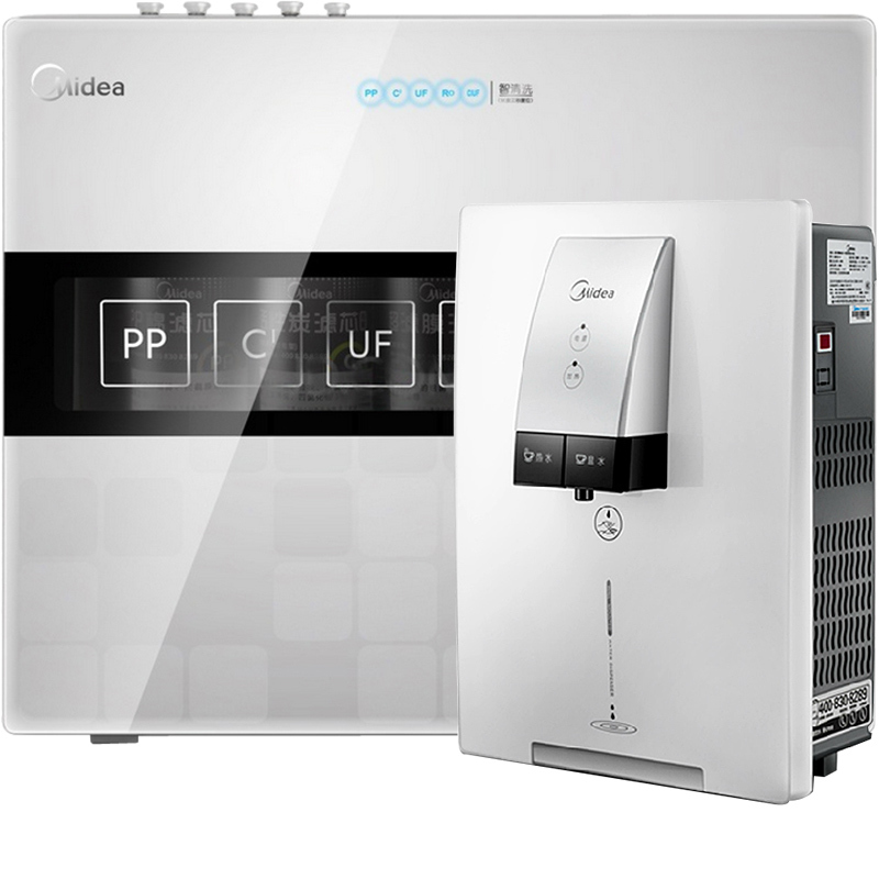 美的(Midea)净饮套餐净水器MRU1591-50G+管线机MG902-R (苏宁易购)