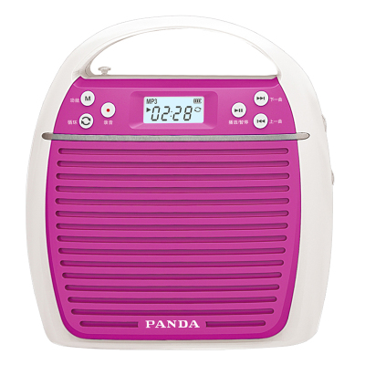 熊猫(PANDA) K31大音量扩音播放器录放音户外音响k歌广场舞手提音箱大功率小蜜蜂扩音机便携式喇叭扬声器 红色