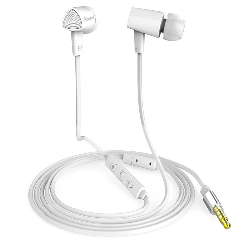 Pioneer/先锋 SEC-CL31T手机耳机入耳式音乐运动耳塞 白色