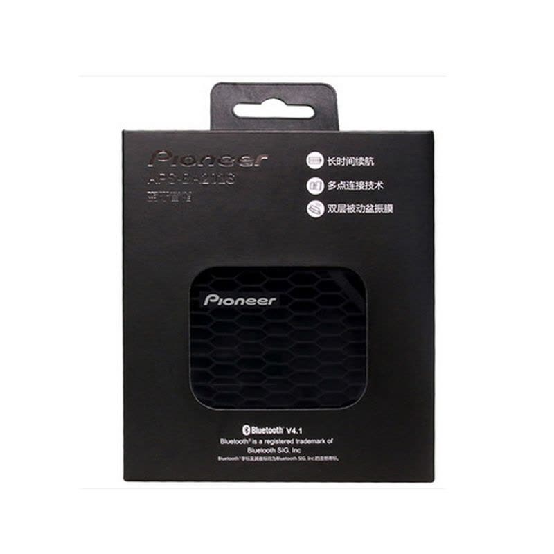 Pioneer/先锋 APS-BA202S 无线蓝牙音箱 多媒体便携式户外迷你音响 黑色图片