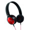 Pioneer/先锋 SE-MJ522重低音耳机 头戴式电脑耳机 手机通用可折叠耳机 红色