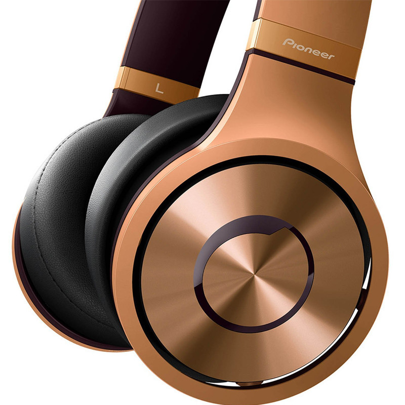 Pioneer/先锋 SE-MX9 发烧HIFI重低音手机电脑耳机头戴式耳麦 金色
