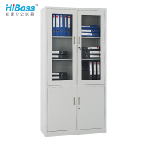 HiBoss文件柜铁皮柜大器械柜档案柜办公资料柜铁柜子 灰白色（单位:台）晒单图
