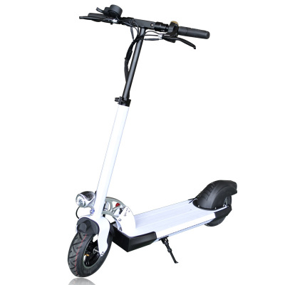 爱奇e族 电动滑板车迷你 锂电池可折叠 成人代步两轮 代驾专用 白色无座位标配新款