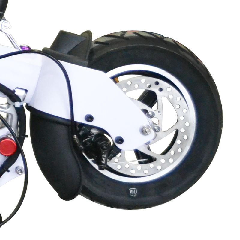 爱奇e族 电动滑板车迷你 锂电池可折叠 成人代步两轮 代驾专用 白色无座位标配新款