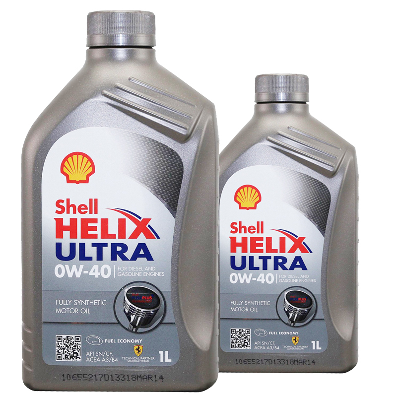 壳牌 Shell 超凡喜力 Helix Ultra 全合成机油0W-40 SN级别 1L/瓶 德国原装进口