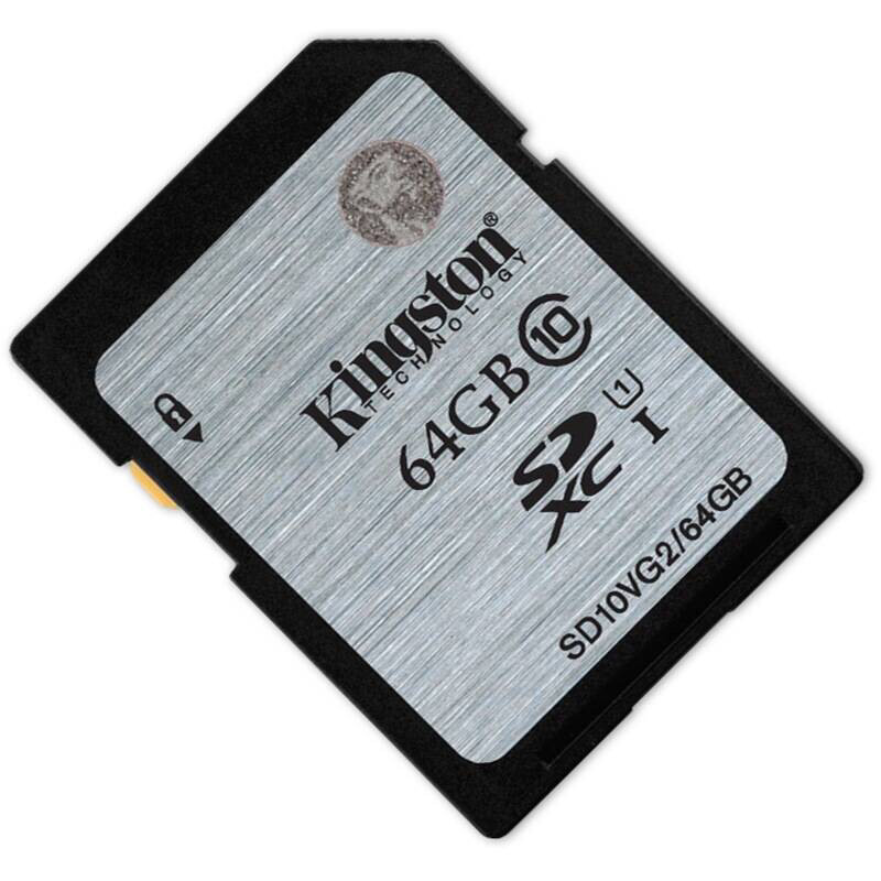 金士顿(Kingston)SD卡 (SD10VG2/64G) 80MB/s 相机存储卡 Class10 UHS-I
