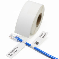 伟文(wewin) QS-08F-200 白色不干胶线缆标签