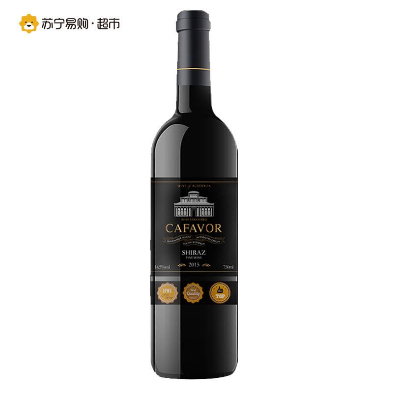 澳大利亚原瓶原装进口加富西拉干红葡萄酒750ml 单支装图片