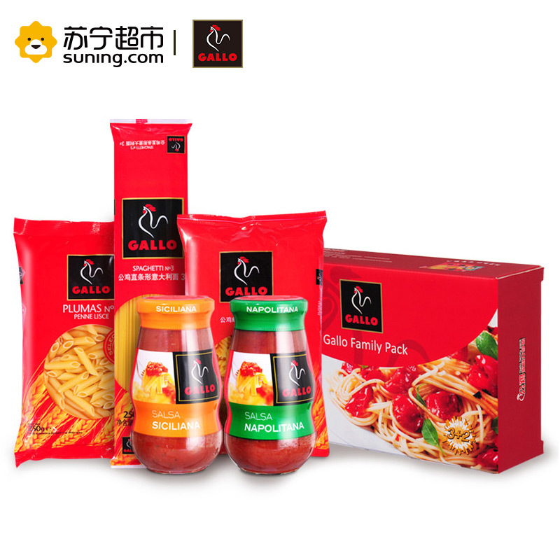公鸡(Gallo)家庭分享装三面两酱1270G 西班牙进口