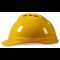 梅思安 V-Gard500 ABS带透气孔帽壳,一指键帽衬，针织布吸汗带,C型下颏带，黄 10146648