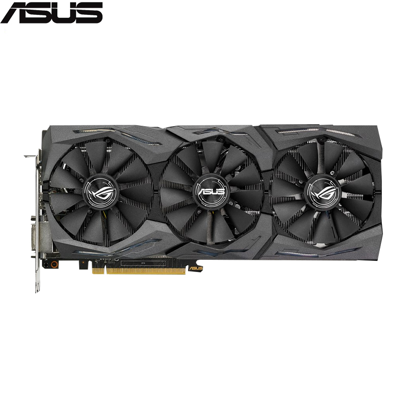 华硕（ASUS）ROG STRIX-GTX1070-O8G-GAMING猛禽OC版游戏显卡 三风扇