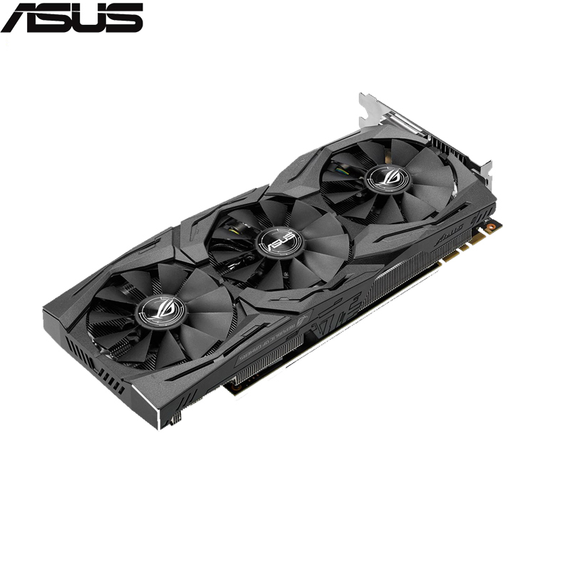 华硕（ASUS）ROG STRIX-GTX1070-O8G-GAMING猛禽OC版游戏显卡 三风扇