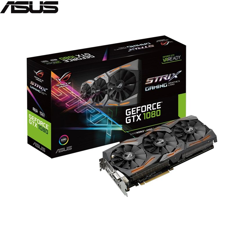 华硕(ASUS)ROG STRIX-GTX1080-8G-GAMING 非公GTX1080 猛禽战枭版