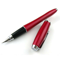 派克(Parker)都市粉红杆白夹墨水笔 钢笔