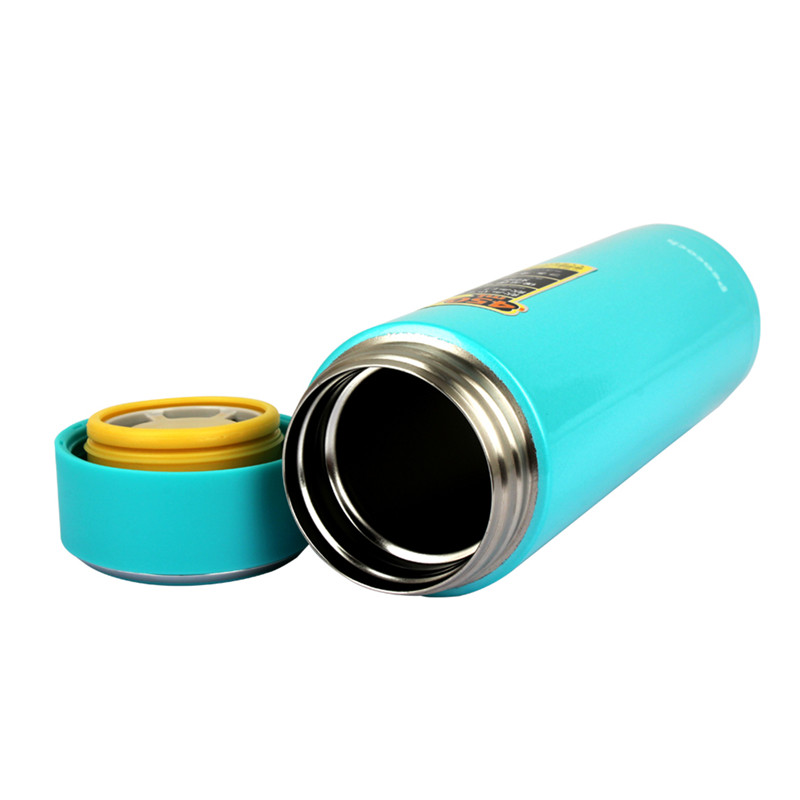 日本孔雀(Peacock)不锈钢真空保温杯LBA-45(ASK) 情侣茶杯不锈钢水杯便携商务水杯办公 450ml 天蓝色