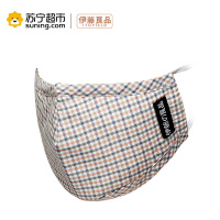 [苏宁易购超市]伊藤良品 成人4滤片 (橙格) 抗菌防霾日用口罩 橙格色
