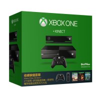 微软(Microsoft)Xbox One+Kinect 家庭娱乐游戏机 动感家庭套装