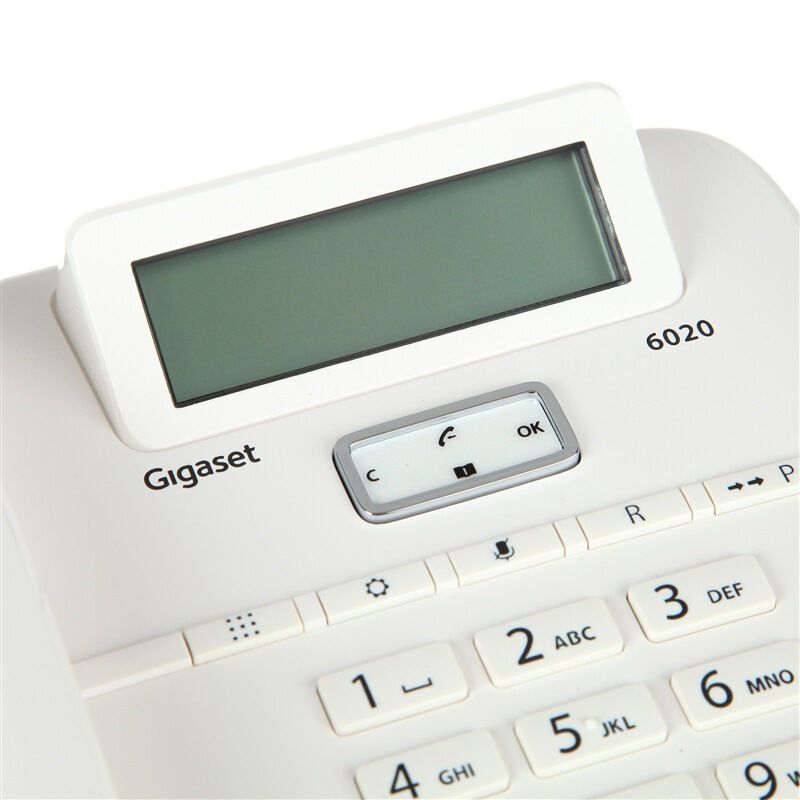 德国集怡嘉(Gigaset)原西门子品牌6020家用固话 固定电话座机(白色)