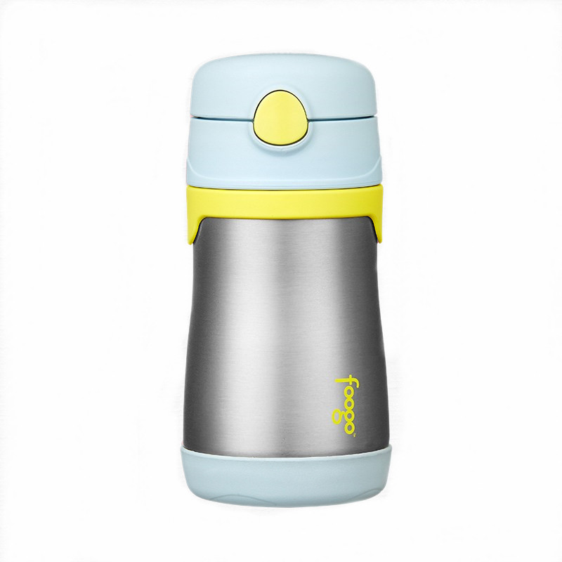 膳魔师(THERMOS Foogo)不锈钢保温吸管杯290ML BS5353 BL 银色