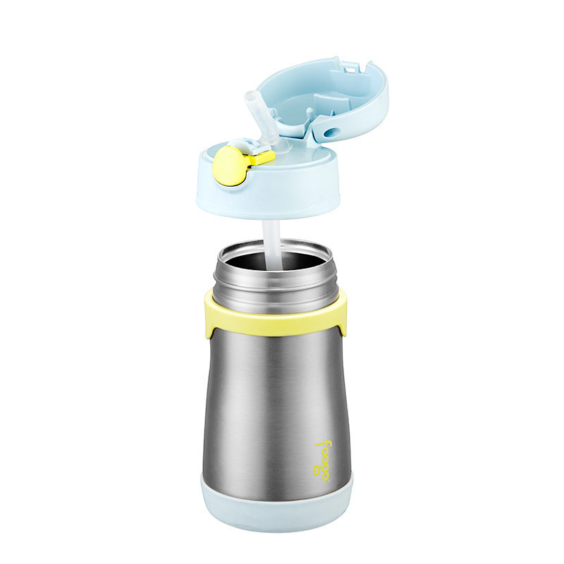 膳魔师(THERMOS Foogo)不锈钢保温吸管杯290ML BS5353 BL 银色