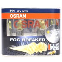 欧司朗(OSRAM)汽车照明雾行者 H1 汽车灯泡 [增亮60%,色温2600K]12V55W朗逸 POLO