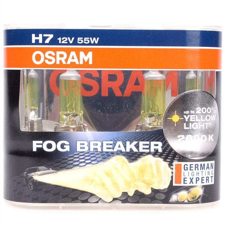 欧司朗(OSRAM)汽车照明雾行者 H7 汽车灯泡 [增亮60%,色温2600K]12V55W宝来/尚酷/甲壳虫/朗逸高清大图