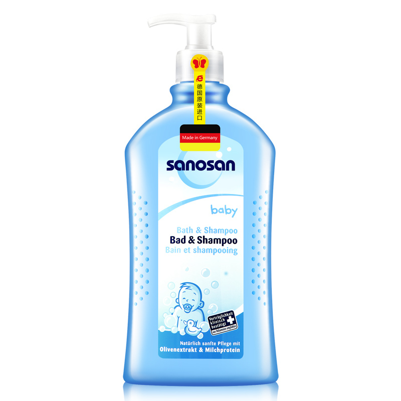 哈罗闪(sanosan)婴儿洗护用品套装(二合一洗发沐浴露500ml+润肤乳200ml )