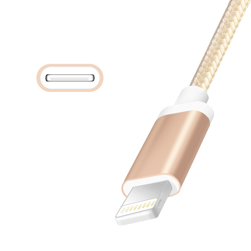 viken I5/5S/5C/6/6 plus 尼龙数据线 金色