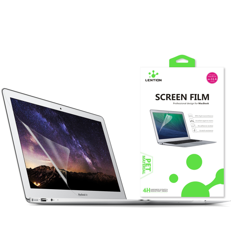 蓝盛LENTION MacBook Air 11英寸 高清屏幕保护膜 适用苹果笔记本电脑高清高透贴膜PET高透膜