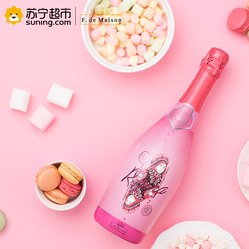 美圣世家甜心雷吉娜低醇起泡白葡萄酒750ml*6