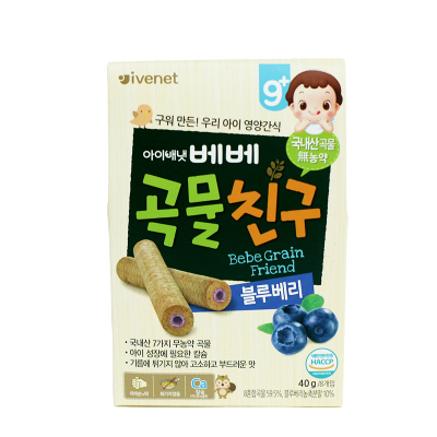[苏宁自营]艾唯倪(ivenet)贝贝谷物棒(蓝莓味)40g