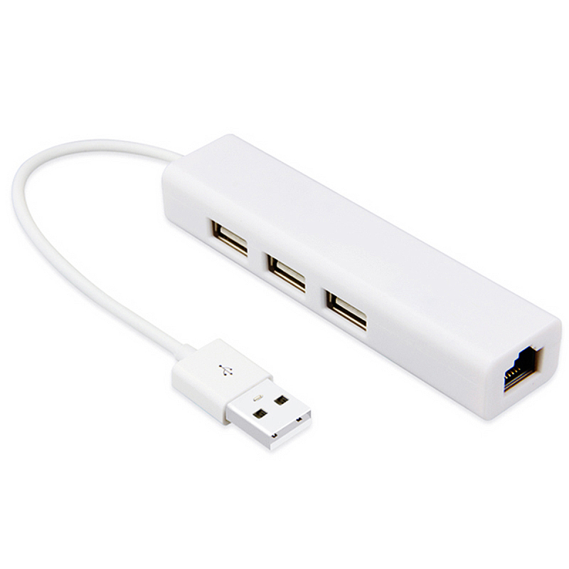 蓝盛(LENTION) USB集线器 苹果笔记本网线转换器 以太网转接器 超级本外置网卡 支持usb扩展 转换器