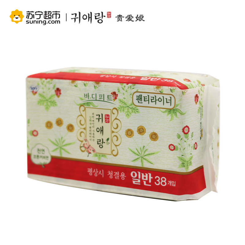 귀애랑(贵爱娘) 中草药系列护垫155mm*38片