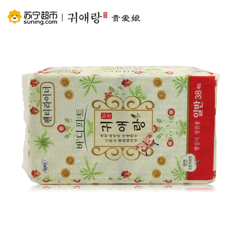 귀애랑(贵爱娘) 中草药系列护垫155mm*38片
