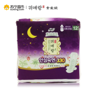 귀애랑(贵爱娘)LG SOFY中草药系列护翼;超长卫生巾夜用加长330mm*12片