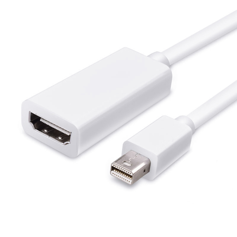 蓝盛LENTION Mini DP转HDMI转换器10/100Mbps高清视频转接 雷电接口连接电视适配器 转换器
