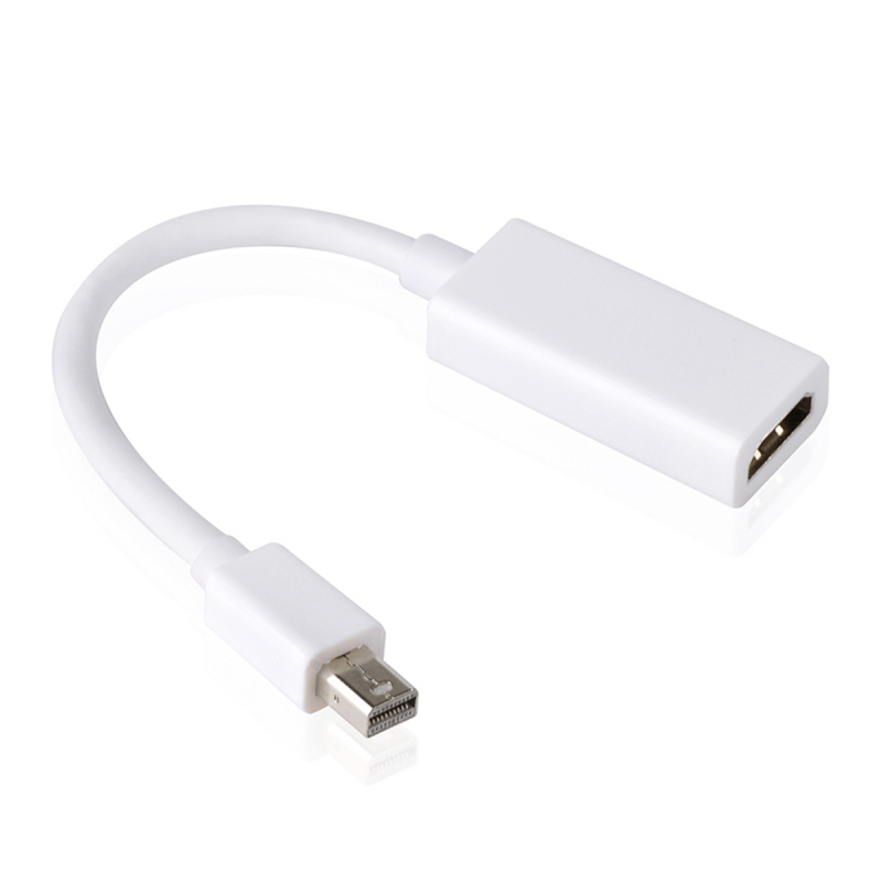 蓝盛LENTION Mini DP转HDMI转换器10/100Mbps高清视频转接 雷电接口连接电视适配器 转换器