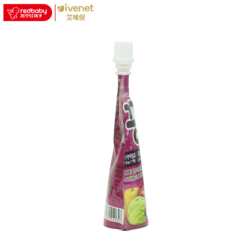 [苏宁红孩子]艾唯倪(ivenet)贝贝果蔬汁C 80ml