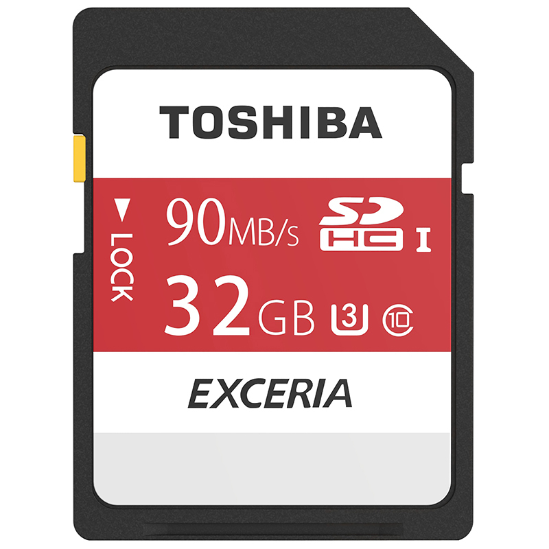东芝(TOSHIBA)32GB 90M/S SDHC Class10 UHS-I U3极至瞬速存储卡 支持4K拍摄