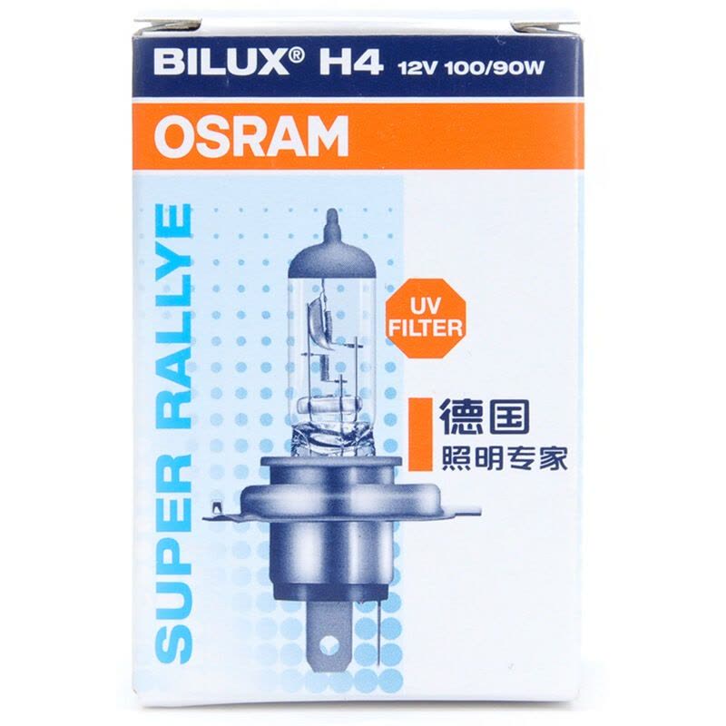 欧司朗(OSRAM) H4 汽车灯泡大灯灯泡远光灯近光灯车灯灯泡卤素灯 长寿型 12V (单支装)图片