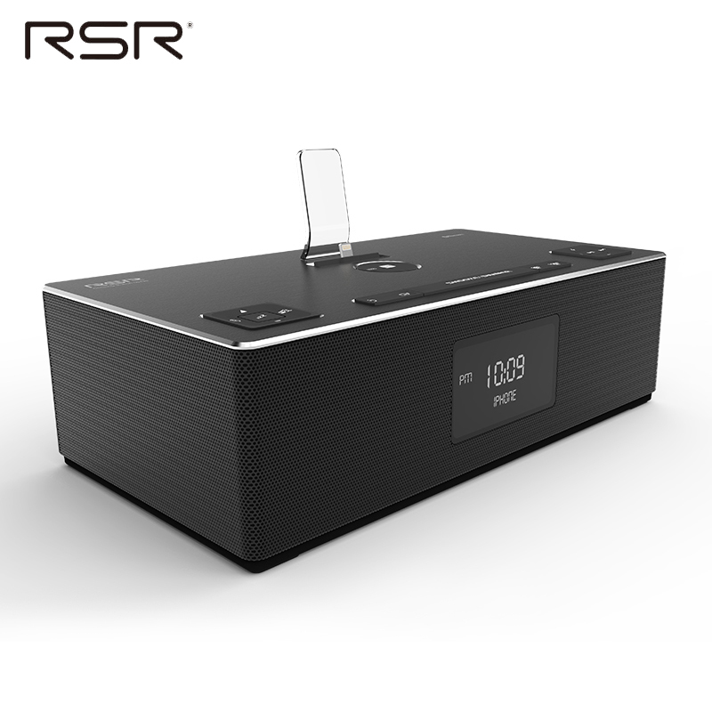 RSR DS420苹果音响iphonex/7/8ipad手机专用苹果基座充电音箱（黑色）