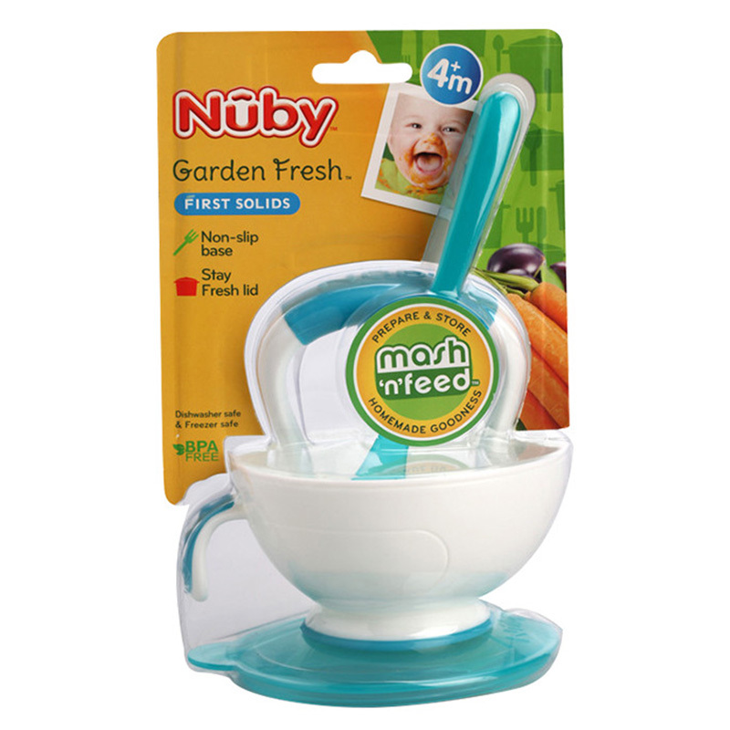 努比(Nuby) 辅食PP研磨碗 白色5435 白色 适用年龄:6个月以上(可微波/蒸汽)